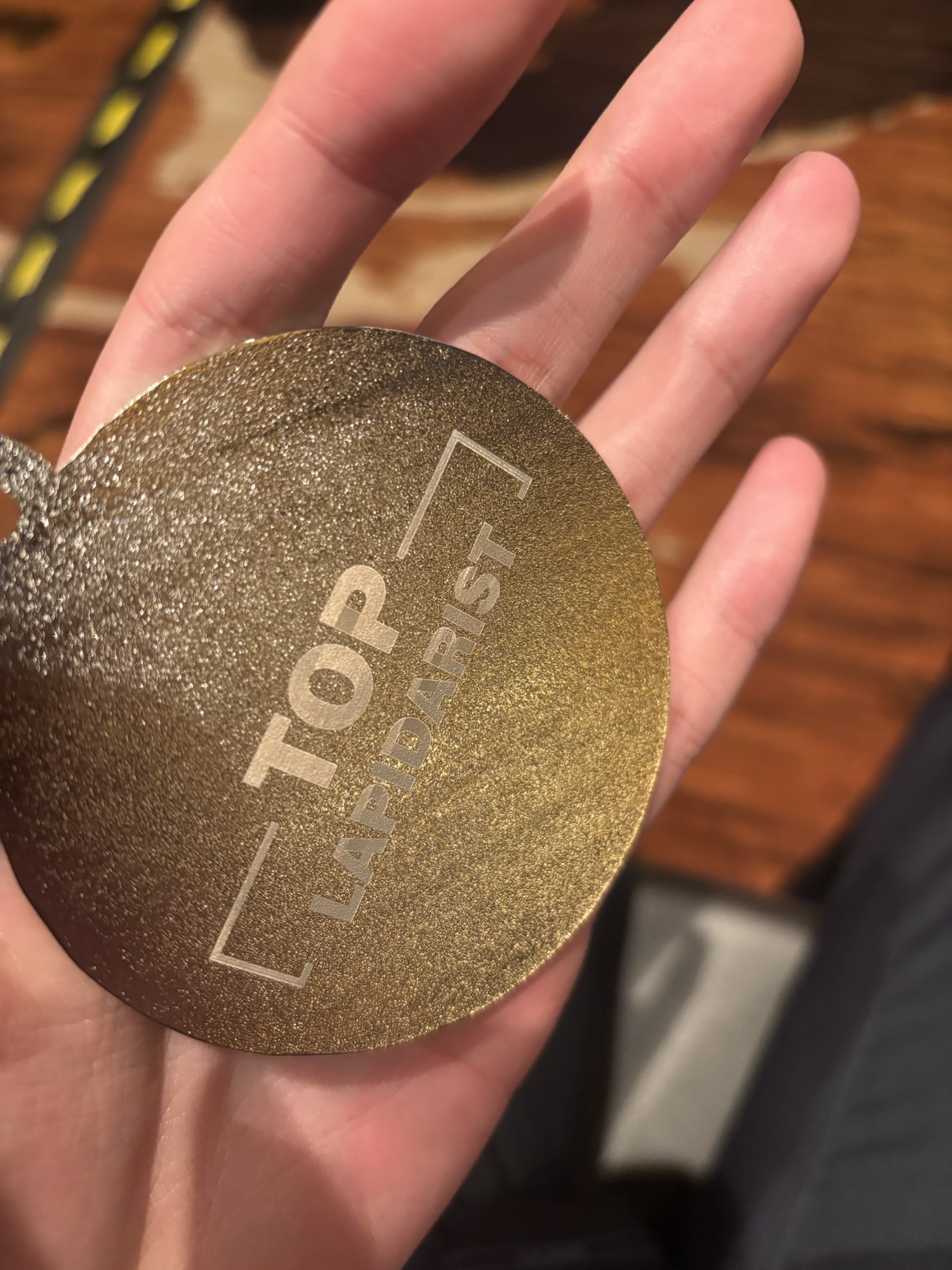 TOP LAPIDARIST AWARD 受賞メダル